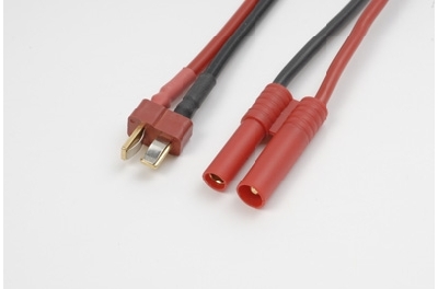 G-Force RC - Power adapterkabel - Deans connector vrouw. <=> 4mm Gold connector - 14AWG Siliconen-kabel - 1 st